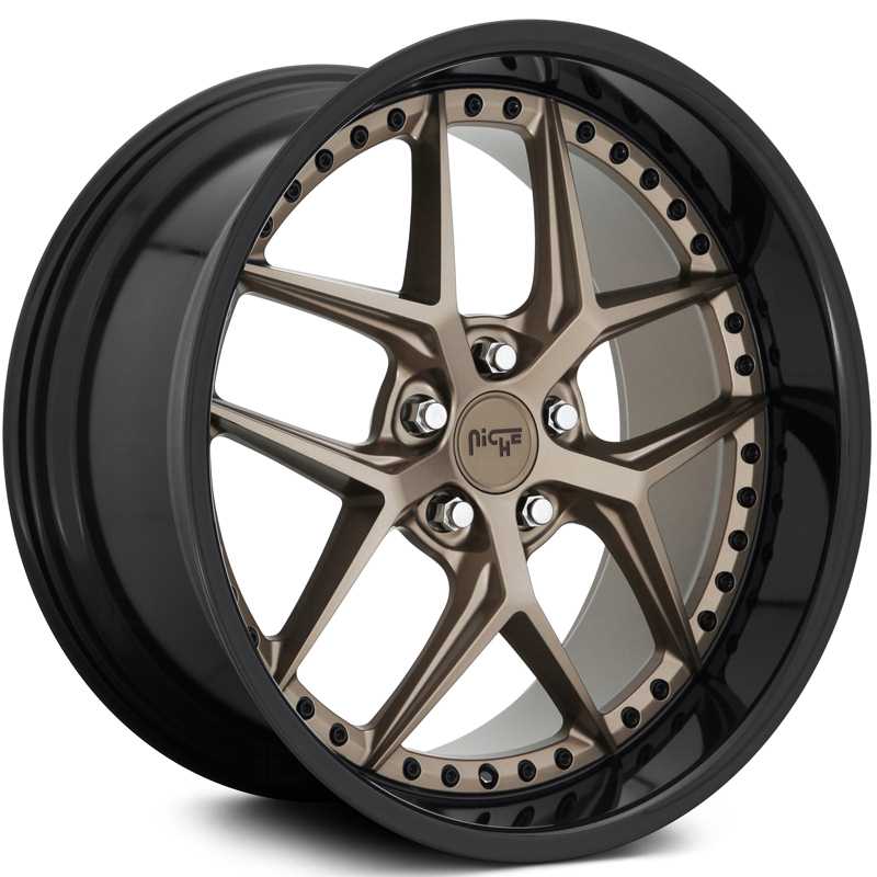 Niche M227 Vice  Wheels Matte Bronze w/ Gloss Black Lip