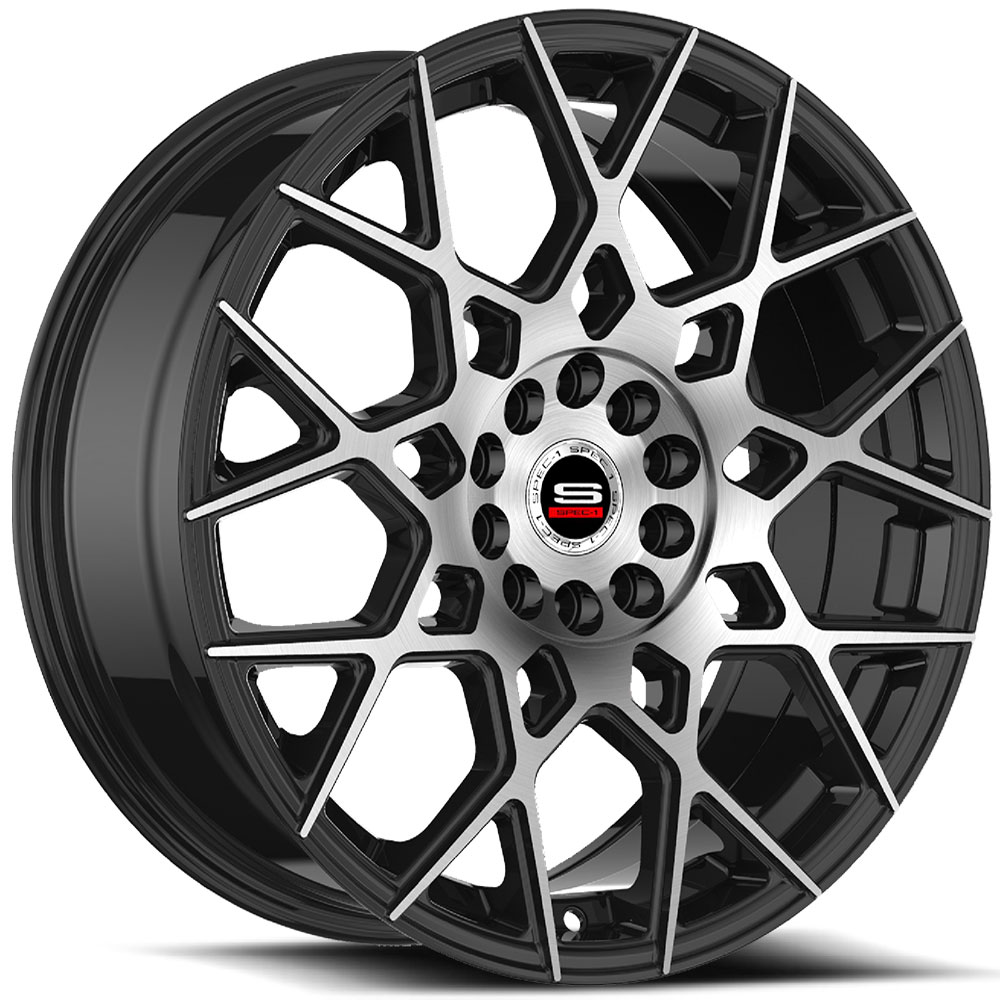 Spec-1 SP-52  Wheels Gloss Black Machined