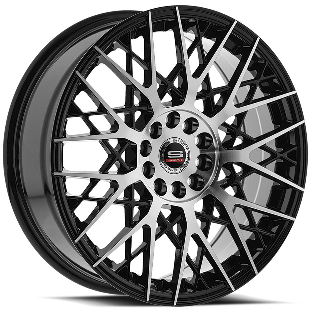 Spec-1 SP-53  Wheels Gloss Black Machined