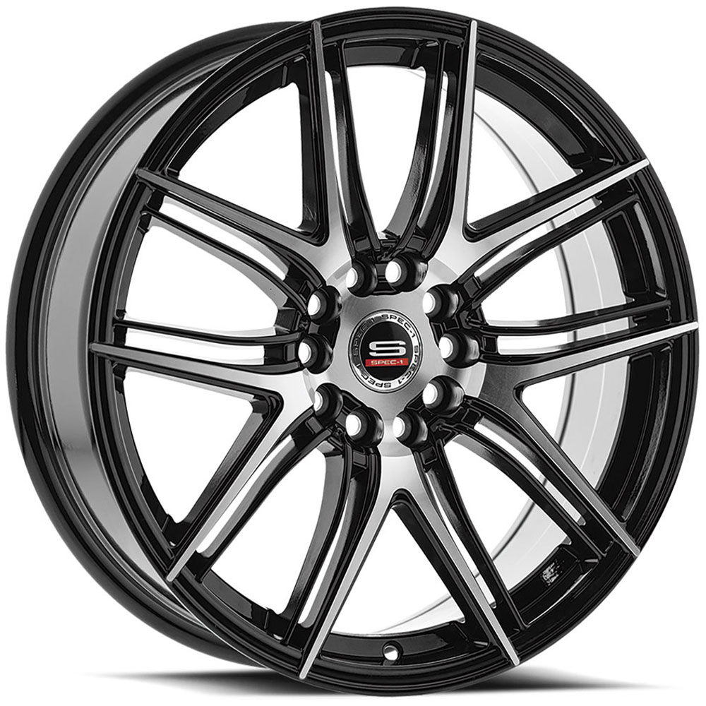 Spec-1 SP-56  Wheels Gloss Black Machined