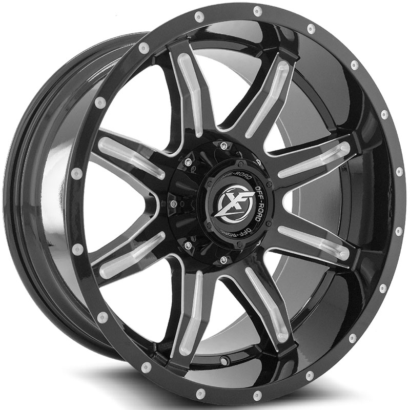 XF Offroad XF-215  Wheels Gloss Black Milled