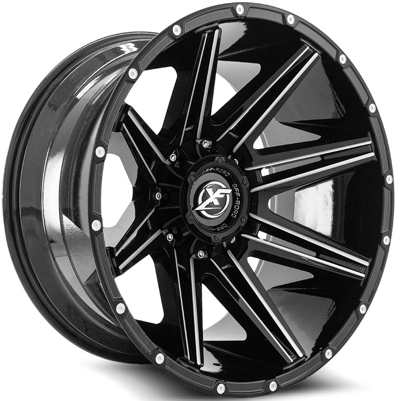 XF Offroad XF-220  Wheels Gloss Black Milled