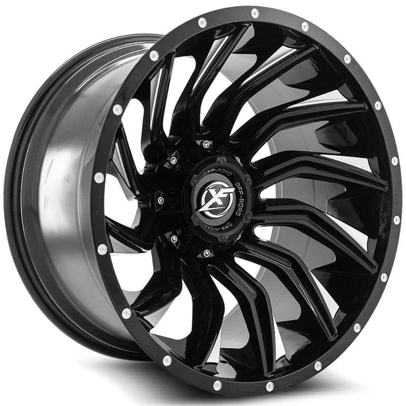 XF Offroad XF-224  Wheels Gloss Black Machined