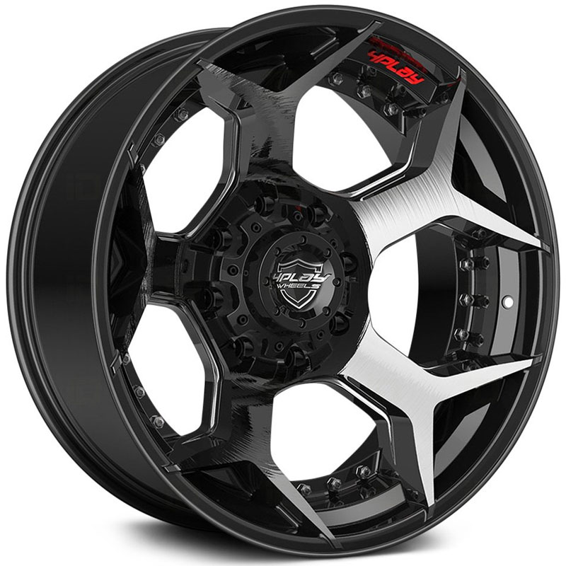 4Play 4P50  Wheels Brushed Black