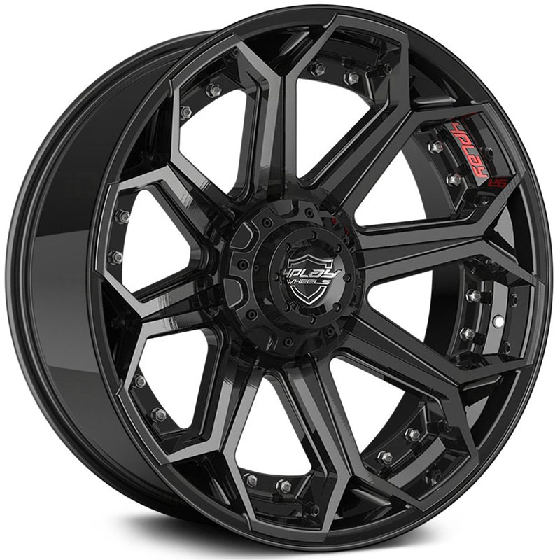 4Play 4P80  Wheels Brushed Black