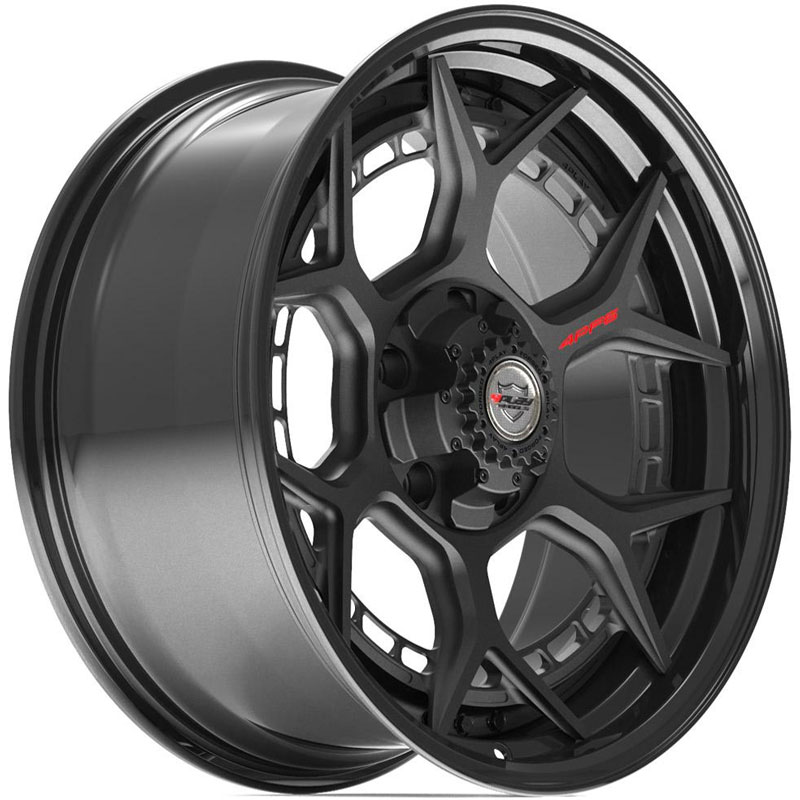 4Play 4PF6  Wheels Gloss Black w/ Matte Center