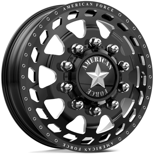 American Force Dually J04 Block  Wheels Black