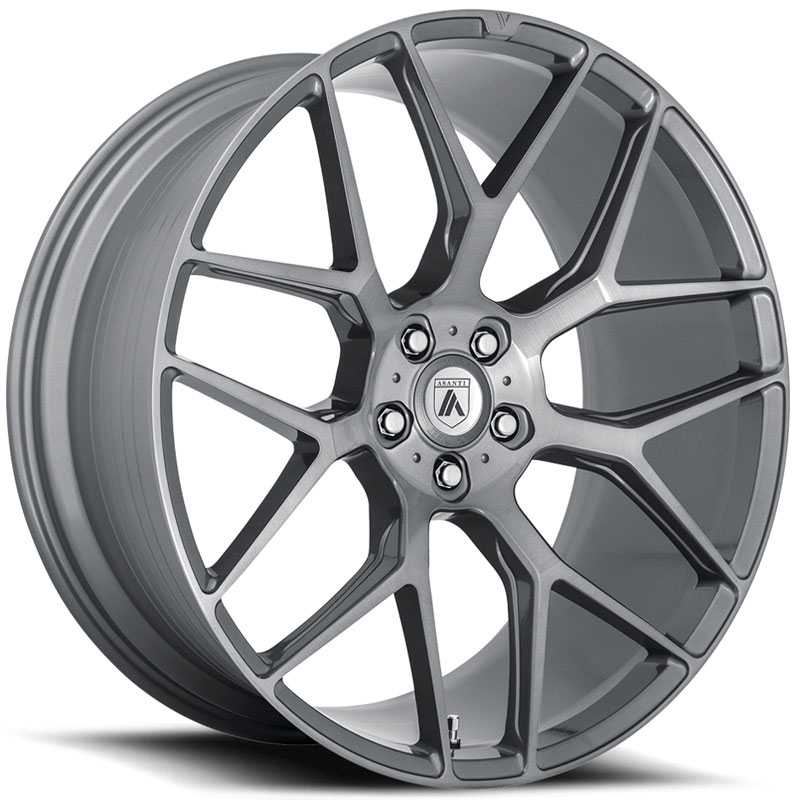 Asanti Black Label ABL-27 Dynasty  Wheels Titanium Brushed