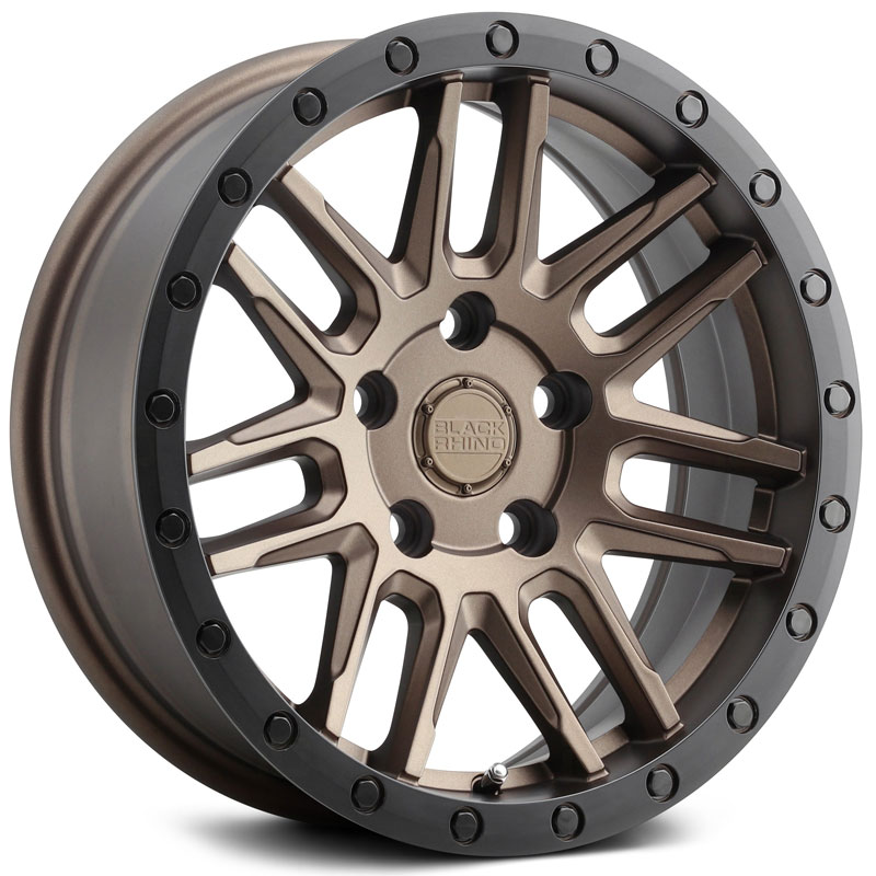 Black Rhino Arches  Wheels Matte Bronze w/Black Lip Edge And Black Bolts