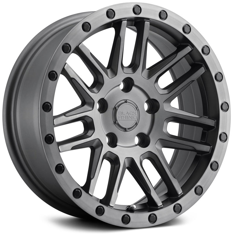 Black Rhino Arches  Wheels Matte Brushed Gunmetal w/ Black Bolts