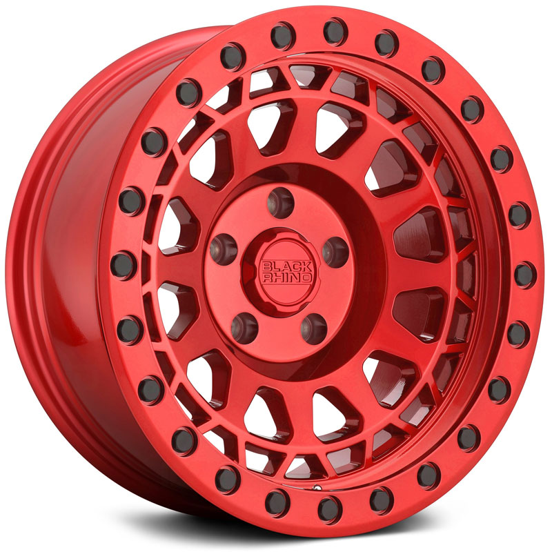 Black Rhino Primm  Wheels Candy Red W/Black Bolts