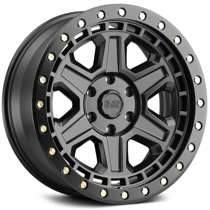 Black Rhino Reno  Wheels Matte Black W/Brass Bolts