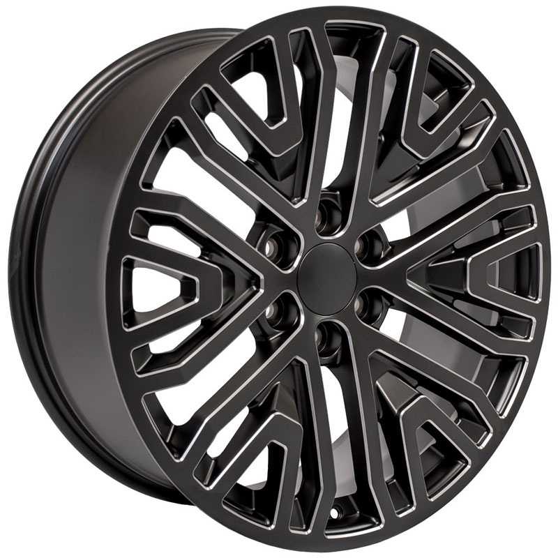 Chevy Silverado 1500 CV37  Wheels Black Milled