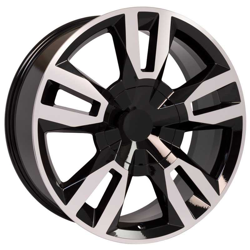 Chevy Silverado Rally RST CV40  Wheels Black Machined