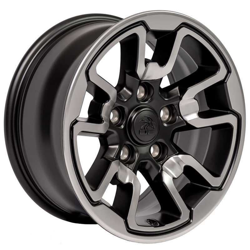 Ram Truck Dodge Ram Rebel DG55  Wheels Polished w/ Satin Black Inlays