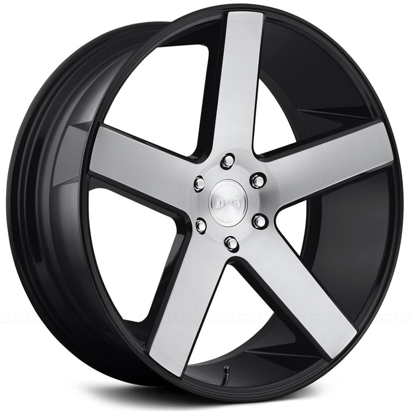 Dub S217 Baller  Wheels Gloss Black Brushed Face