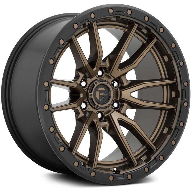 Fuel D681 Rebel  Wheels Matte Bronze Black Bead Ring