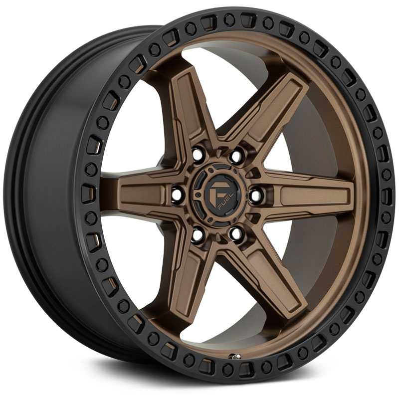 Fuel D699 Kicker  Wheels Matte Bronze Black Bead Ring