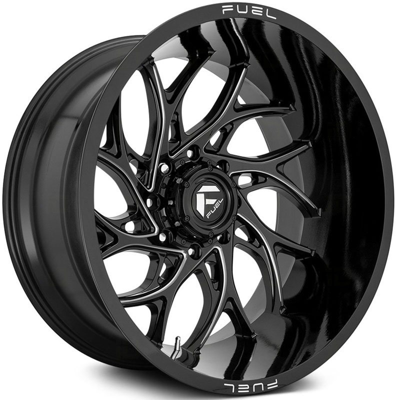 Fuel D741 Runner  Wheels Gloss Black Milled