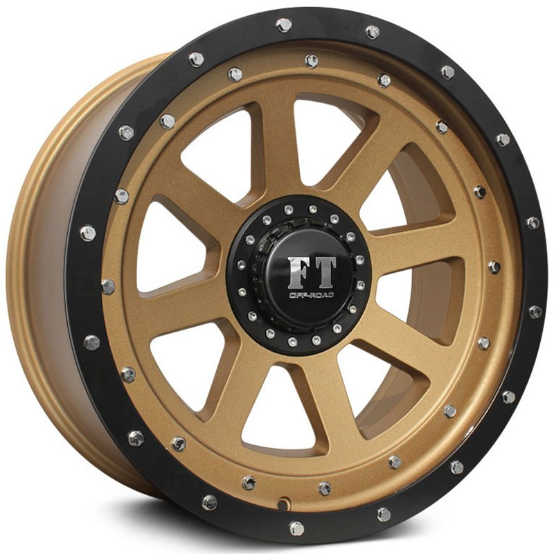 Full Throttle Full Throttle FT8  Wheels Matte Bronze w/ Matte Black