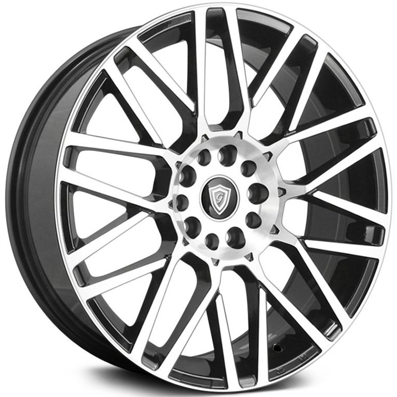 G-Line Alloys G1019  Wheels Gloss Black Machined Face