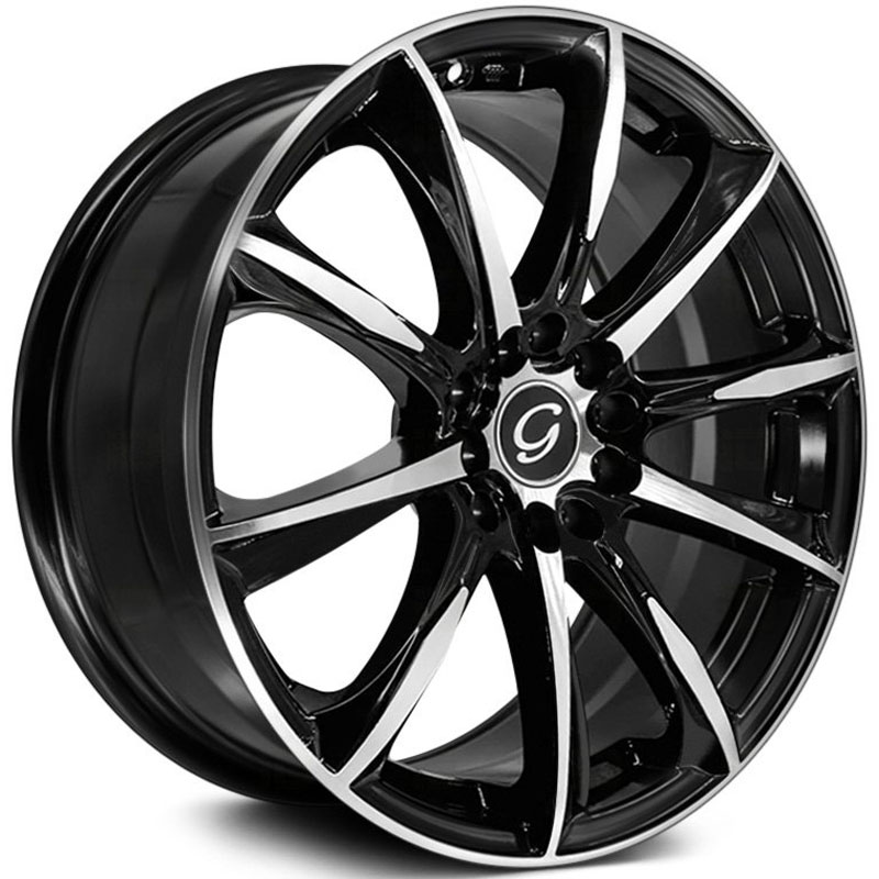 G-Line Alloys G1026  Wheels Gloss Black Machined Face