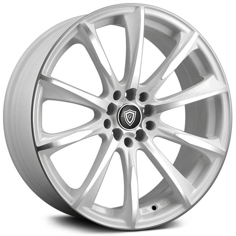 G-Line Alloys G1026  Wheels Gloss White Machined Face