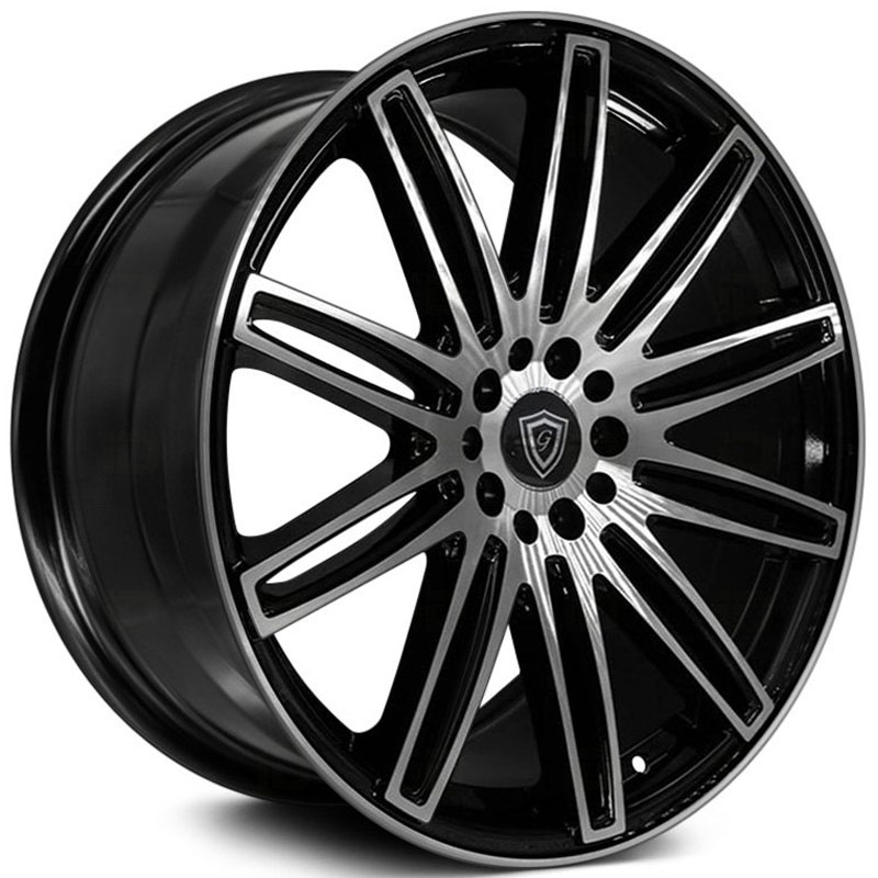 G-Line Alloys G1043  Wheels Gloss Black Machined Face