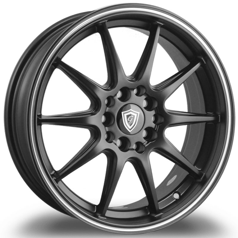 G-Line Alloys G1068  Wheels Satin Black Machined Lip