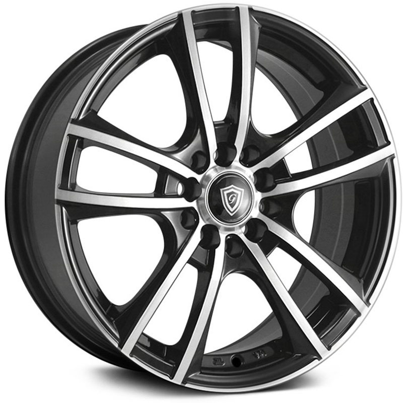 G-Line Alloys G5092  Wheels Gloss Black Machined Face