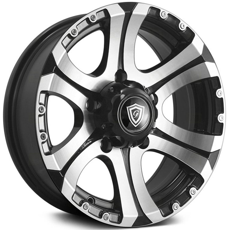 G-Line Alloys G6006  Wheels Gloss Black Machined Face