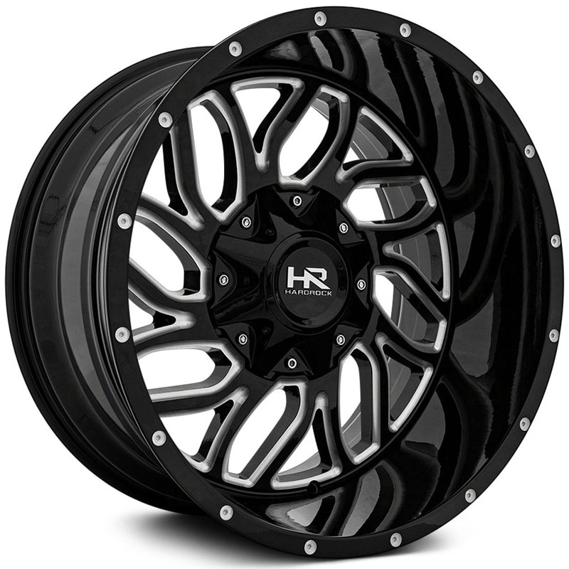 Hardrock Offroad H707 Destroyer  Wheels Gloss Black Milled