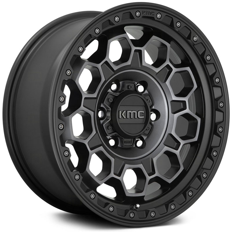 KMC KM545 Trek  Wheels Satin Black With Gray Tint