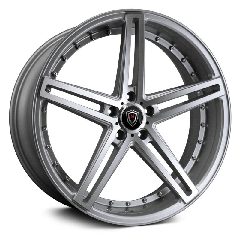 Marquee Luxury M5334  Wheels Silver Machined w/ Steel Lip