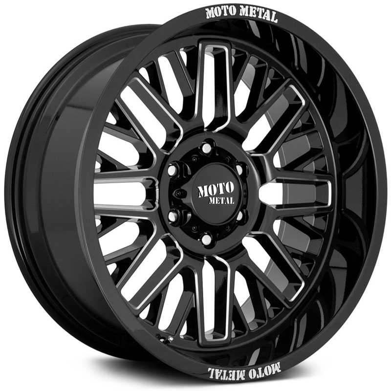 Moto Metal MO802 Warlock  Wheels Gloss Black Milled