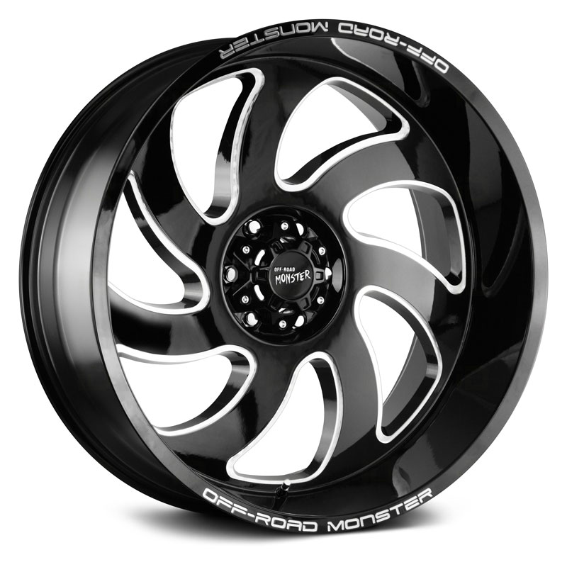 Off-Road Monster M07  Wheels Gloss Black Milled