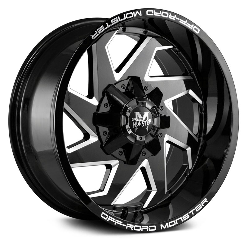 Off-Road Monster M09  Wheels Gloss Black Milled