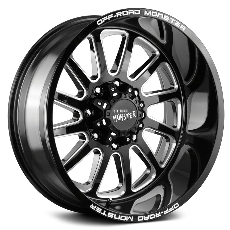 Off-Road Monster M17  Wheels Gloss Black Milled