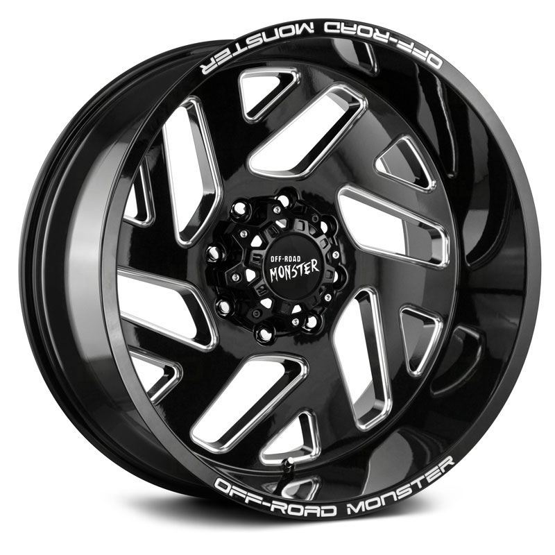 Off-Road Monster M19  Wheels Gloss Black Milled