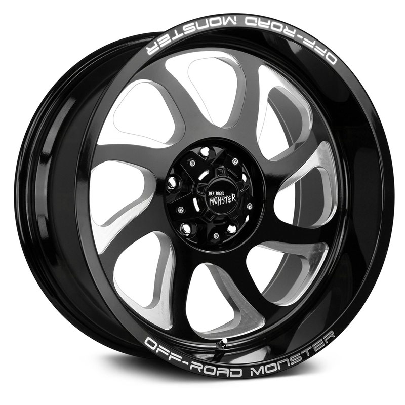 Off-Road Monster M22  Wheels Gloss Black Milled