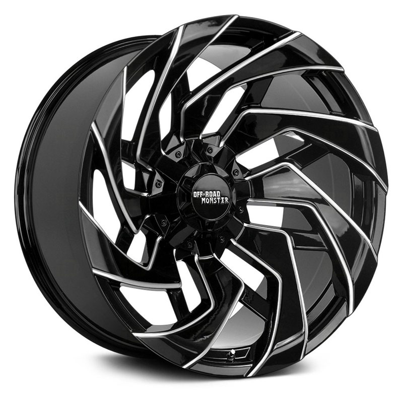 Off-Road Monster M24  Wheels Gloss Black Milled