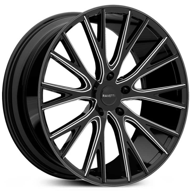 Ravetti M12  Wheels Black Milled