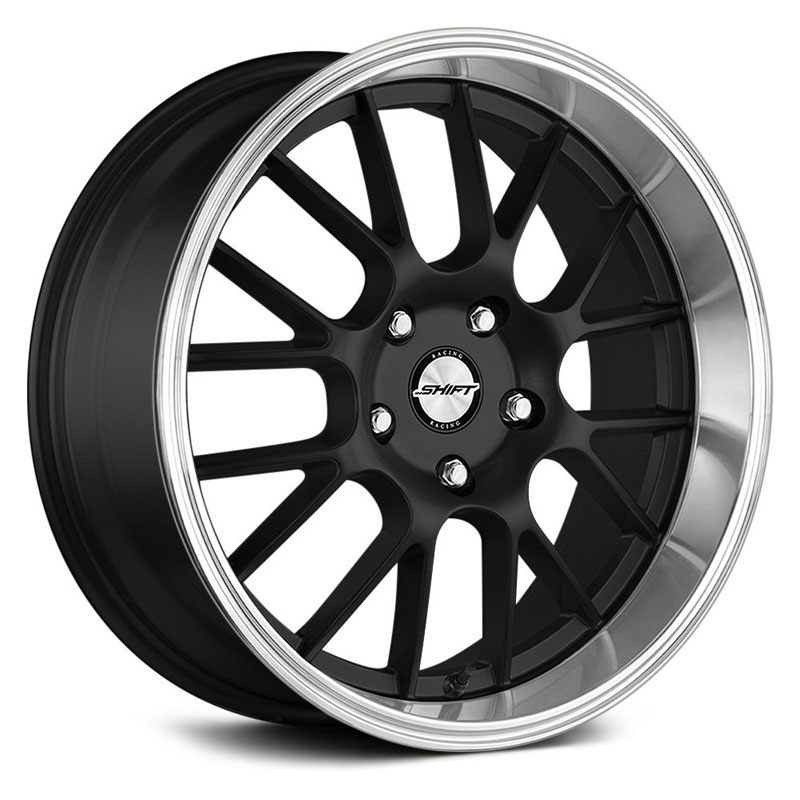 Shift Crank  Wheels Black Polished Lip