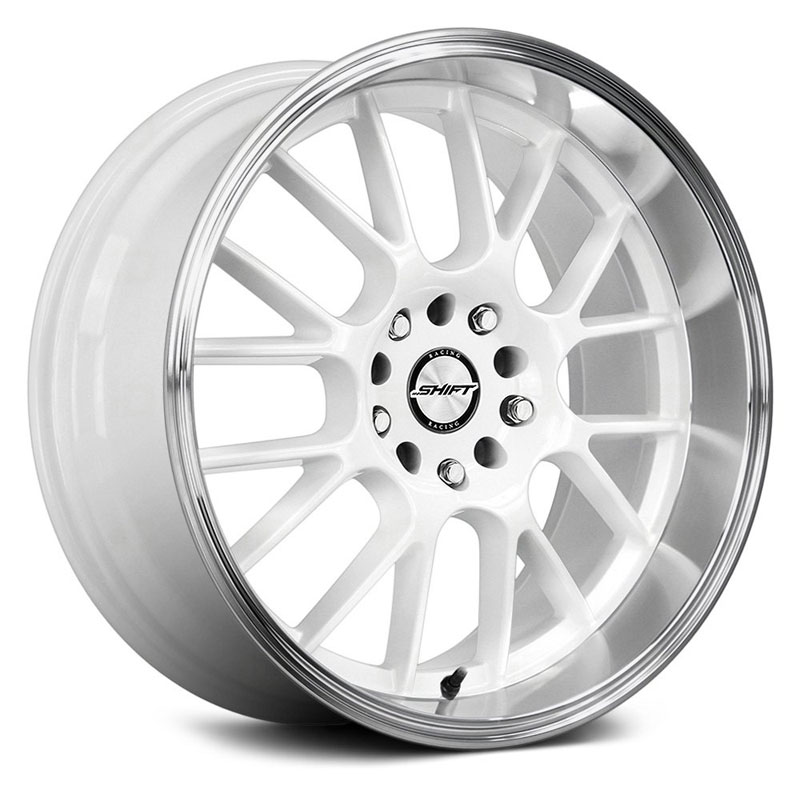 Shift Crank  Wheels White Polished Lip