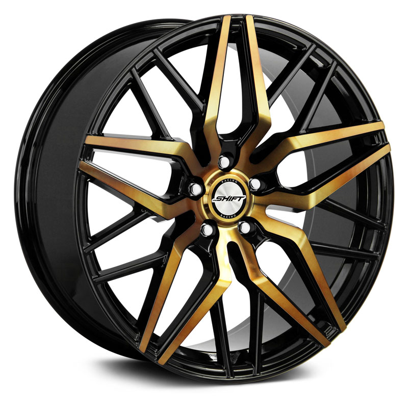 Shift Spring  Wheels Black Machined Bronze