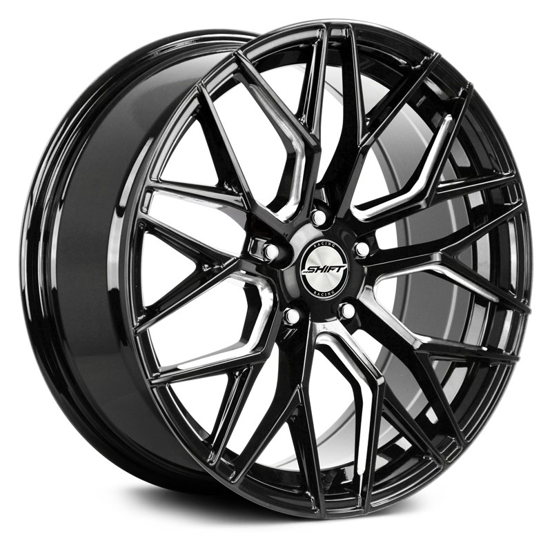 Shift Spring  Wheels Gloss Black Machined