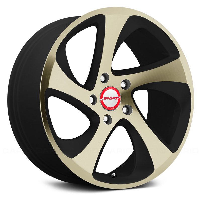 Shift Strut  Wheels Black Machined Bronze