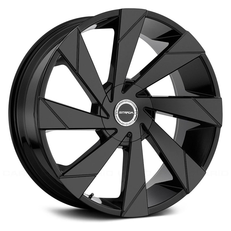 Strada Moto  Wheels Gloss Black