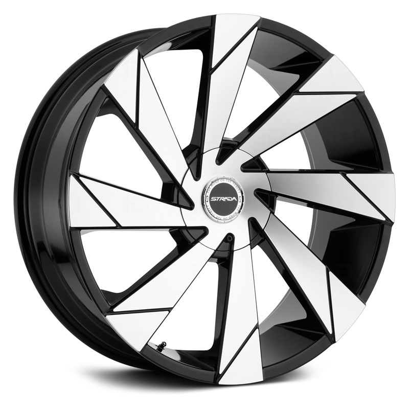 Strada Moto  Wheels Gloss Black Machined