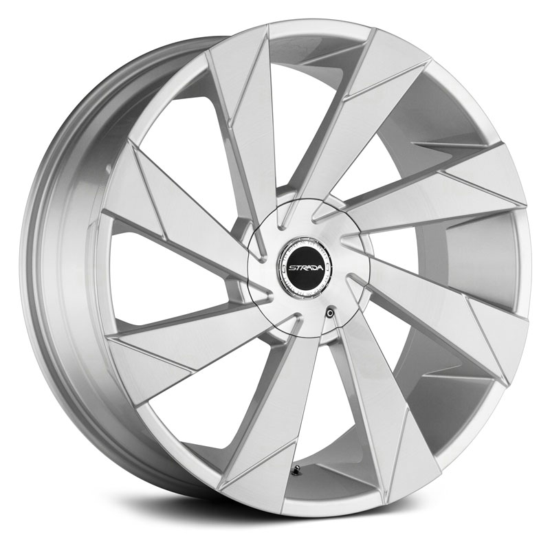 Strada Moto  Wheels Silver Brushed Face